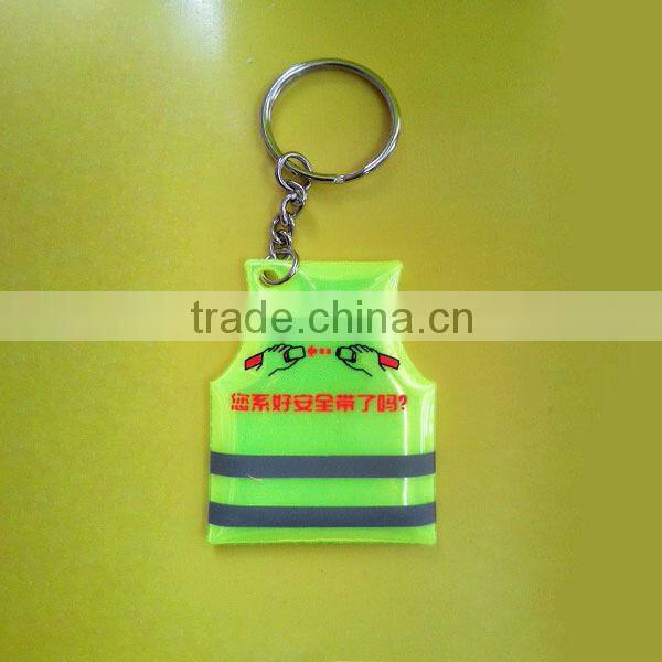 High quality Reflective pvc keyring,customized key chain,pu led keychain, reflective keychain