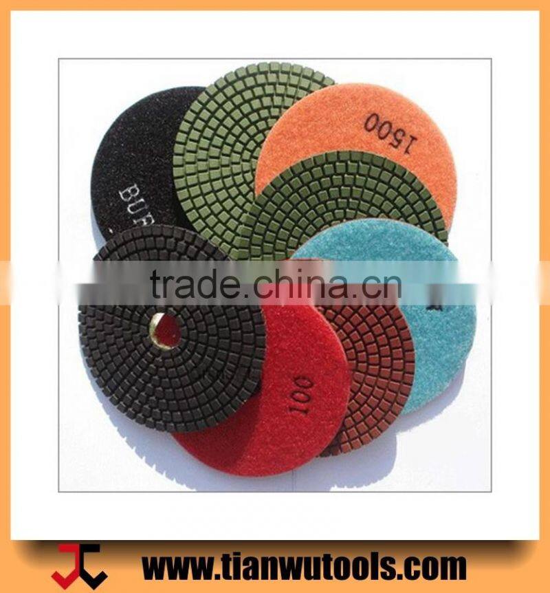 Resin pads abrasive 100# diamond hand polishing pads