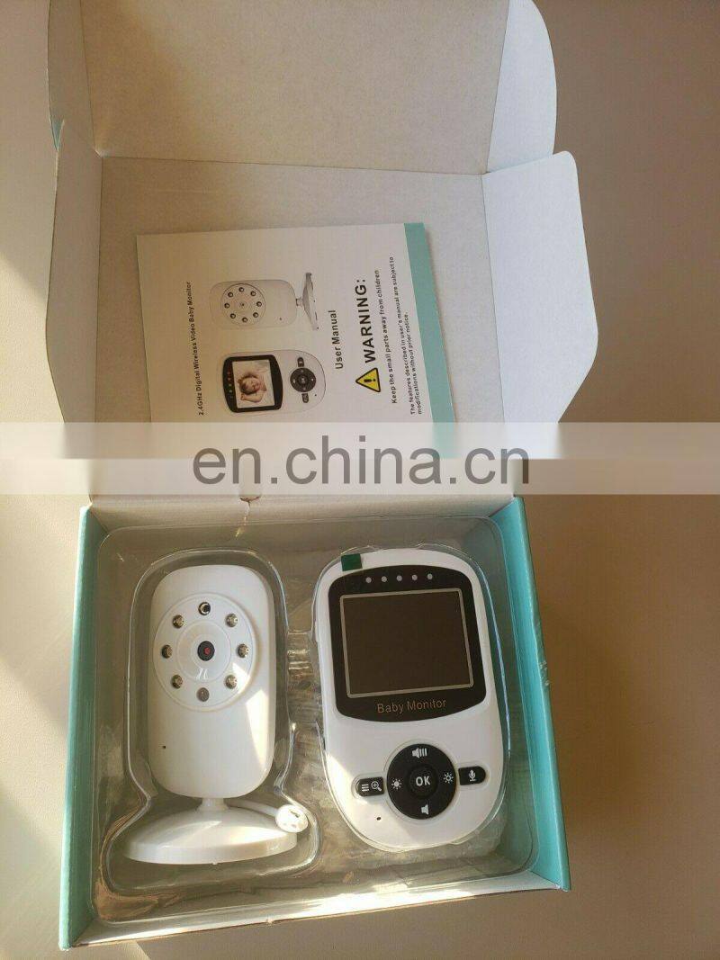 Wireless LCD Audio Video Baby Monitor SM24 Radio Nanny Music Intercom IR Portable Baby Camera Baby Walkie Talkie Babysitter