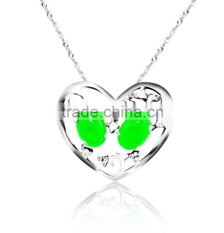 wholesale antique gemstone silver pendant in delecate design