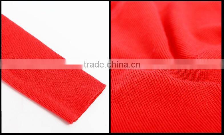 Fashion design handmade pullover collar knit wool sweater for young ladies