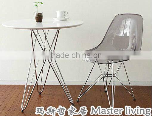 MDF top Living room coffee table wire leg table