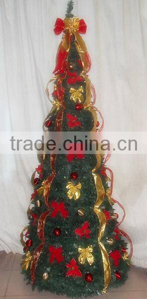 Umbrella Christmas Tree White Outdoor Lighted Christmas Trees/lighted ceramic christmas tree