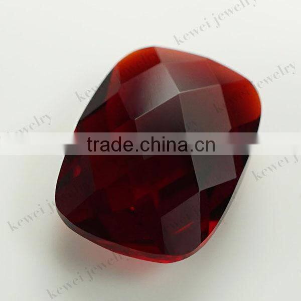Glass stone hot sale synthetic gemstone bead for wedding dresses