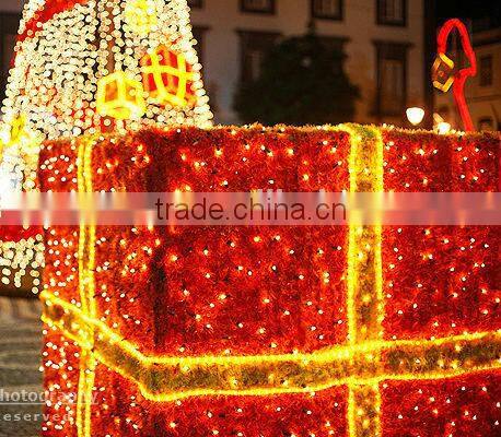 Gift boxes shape led lights decor christmas tree decoration