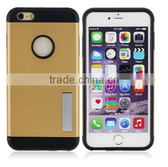 2015 China Factory Newest Colorful Tough Slim Armor Case Shockproof for IPhone6 5.5 case sustainable metal Cover back case