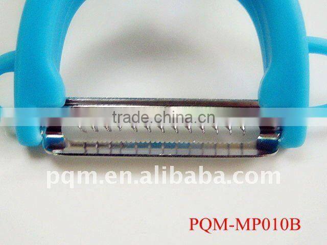 Double blade pratical blue vegetable peeler 010B