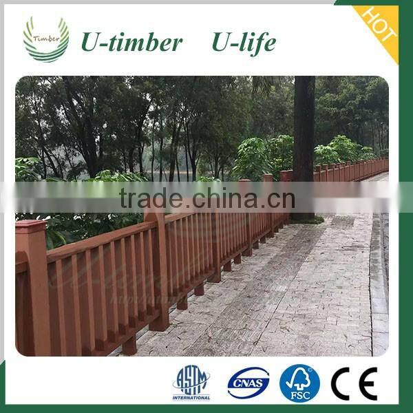 Bright luster outdoor use WPC composite stair railing