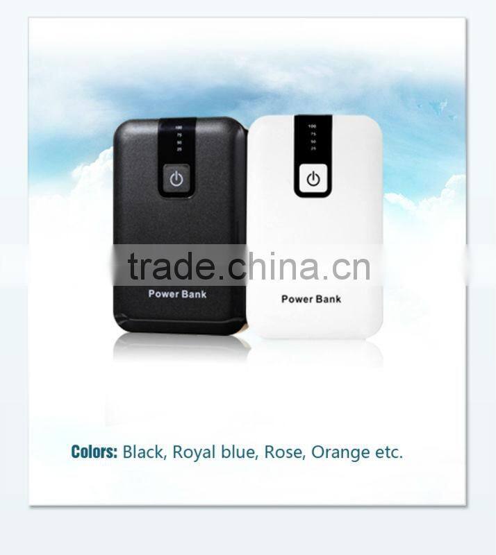 High capacity+dual output rechargeable external battery charger with LED Light, MP019