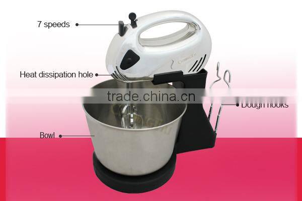 7 Speeds 2L food processor electric dough mixer
