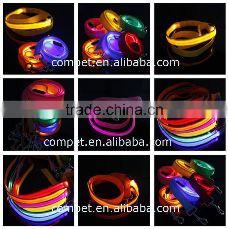 Pet Products LED Dog Leashes Lustrous Pet Hauling Ropes for Dogs