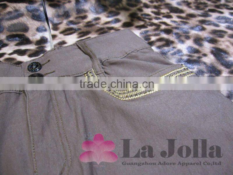 2016 Ladies Fashion Embroidered Casual Long Denim Skirt LK-007