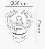 Professional 3W small LED SPOT LIGHT GU5.3 GU10 black case spot lighting