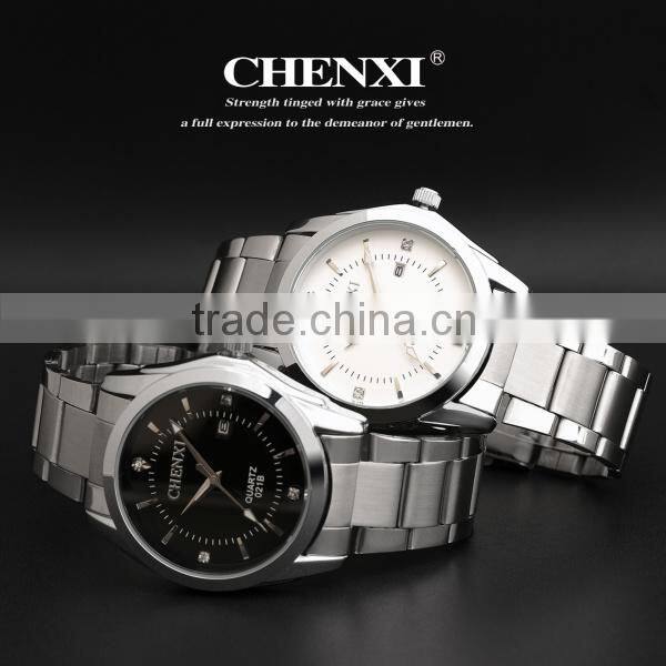 Day Date Display Couple Watches Men 021BM&LD Japan Movement White Black CHENXI Watch Chinese Watch Manufacturer Men Wristwatches
