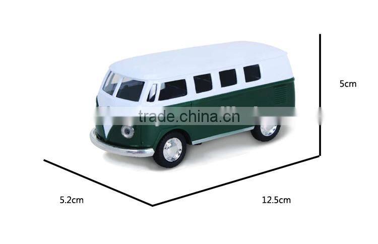 1:32 diecast bus pull back metal bus toy