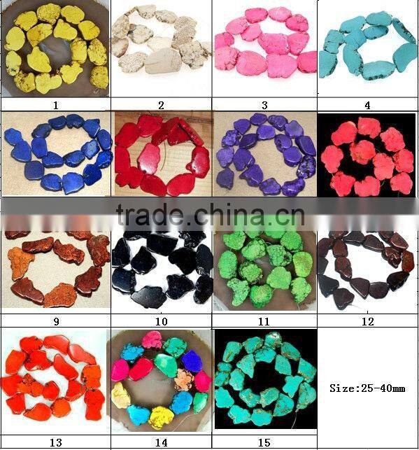 SB6569 Hot selling Synthetic Faceted Turquoise Bead Strands,Stone Bead strands