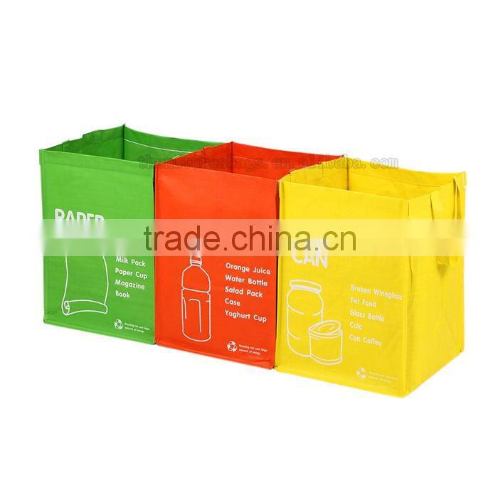 Hot Sales Woven Trash Folding Garbage Plastic Thick Bag Holder