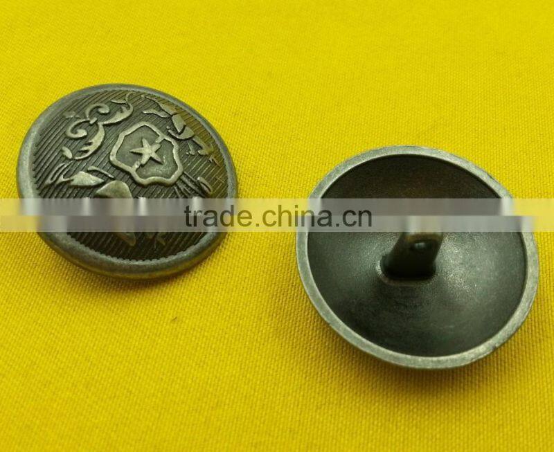 25mm Lion Head logo Metal Shank Button For Coats -- MJ3695