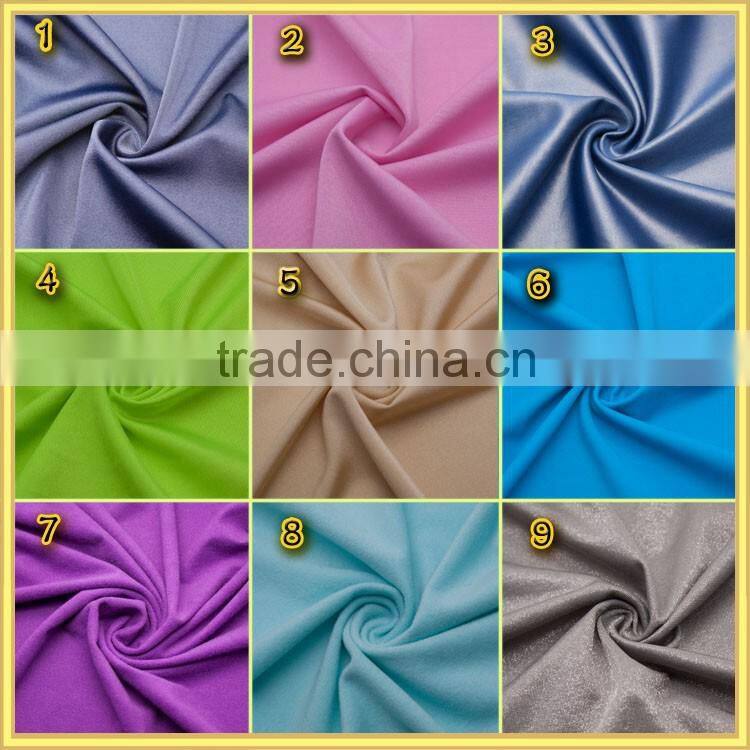 China wholesale semi gloss warp knitted 4 way stretch polyester lycra fabric price