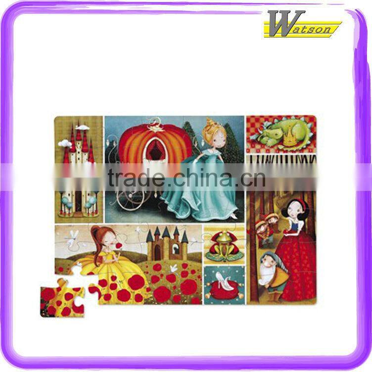 Hot Selling Little Funny Girl 36 Pieces Two side Printing Machine Jigsaw Puzzle