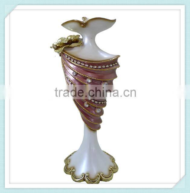 Unique resin silver plated european candlestick
