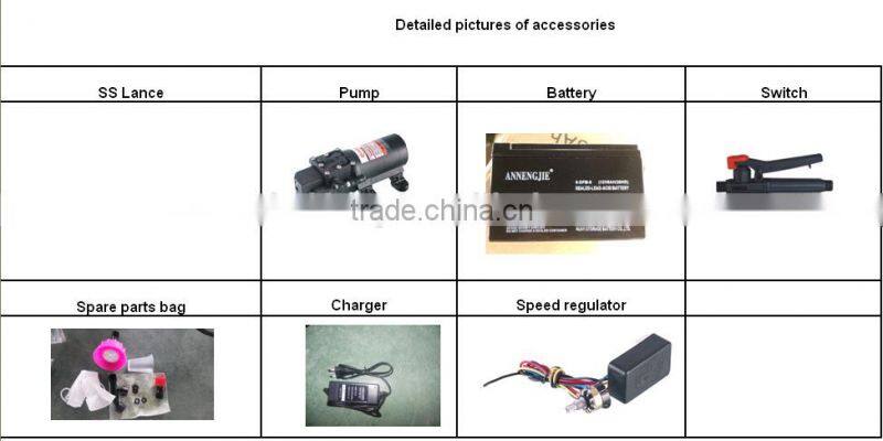 20l agriculture knapsack battery-operated spray pump