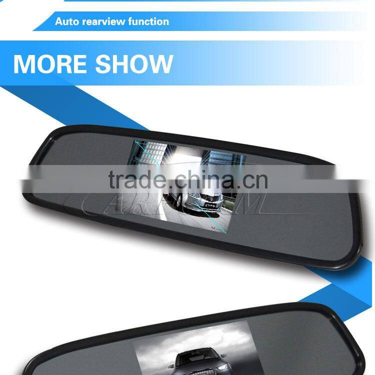 Rear View Mirror 4.3 inch lcd Monitor with av input