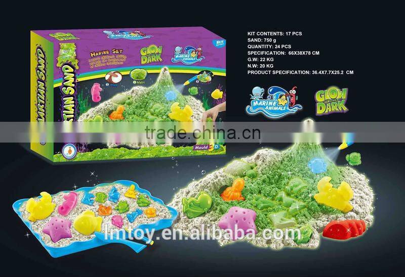 Great Funny Halobios Sand play Toys For Kids (3D effect sand &10 mold toys)