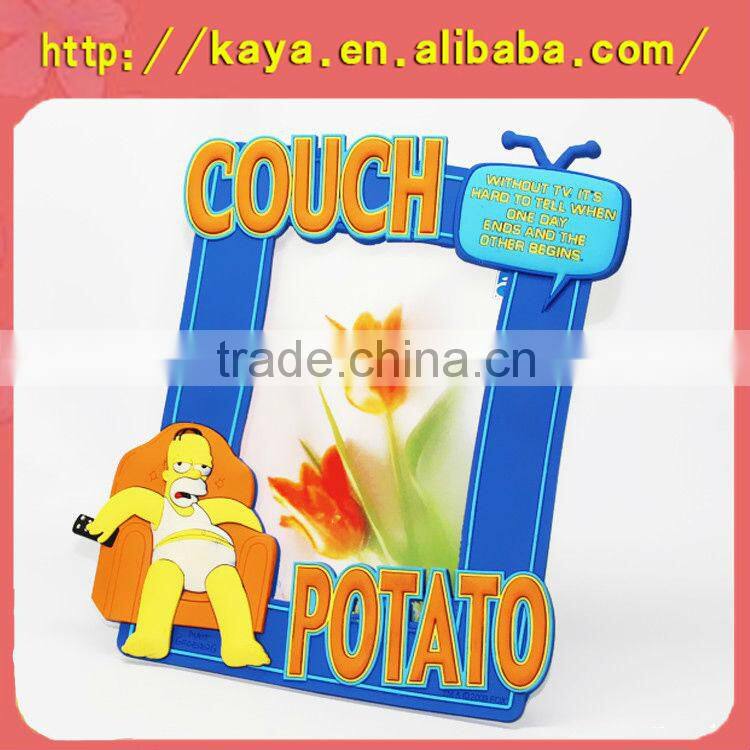 Eco-friendly soft pvc antique photo frames for promotion gifts