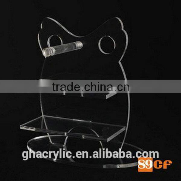ny Design clear acrylic make up dispaly rack ,top grade acrylic display rack