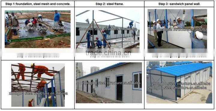 prefabricated modular moblie house plan for construction site