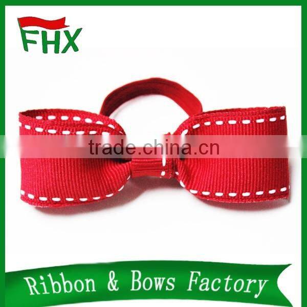 stretch elastic loop gift ribbon bow for bottle neck bow tie