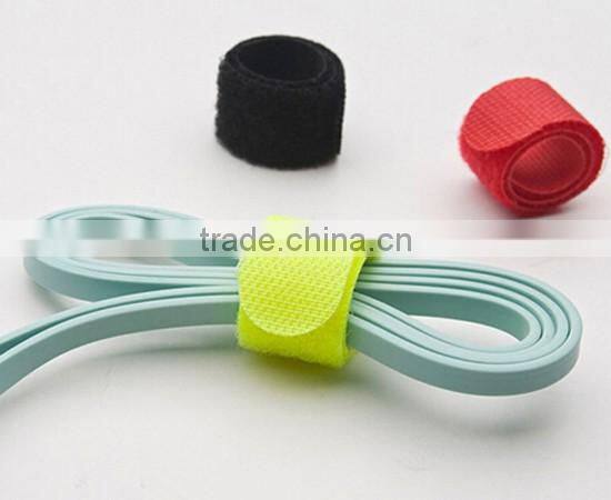 100% nylon colorful hook and loop straps computer cable ties