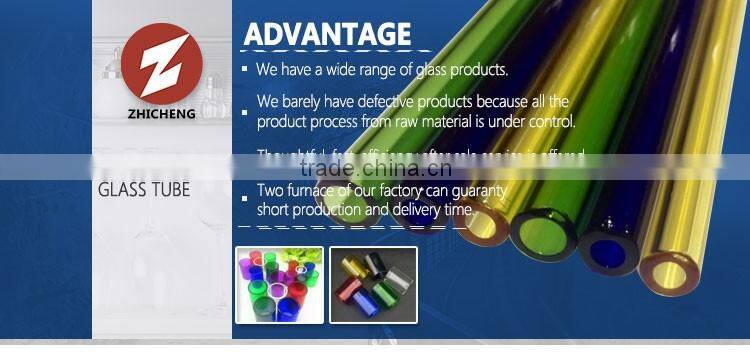 high transmittance clear borosilicate glass coloring tube