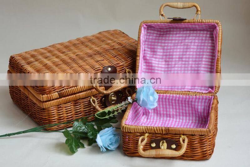 Home medicine cabinet, handmade craft by fern core rattan