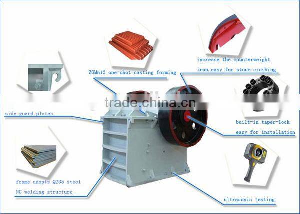 Construction usage jaw crusher