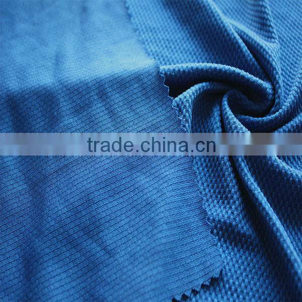 50%coolmax 50%polyester knitted embossed fabric