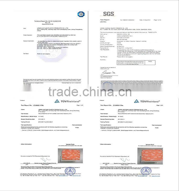 PVC & non-woven tablecloth