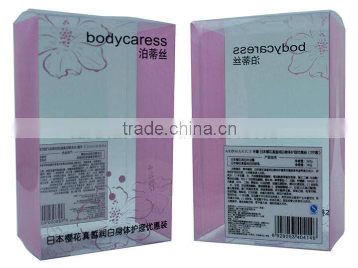 clear customized plastic packaging box