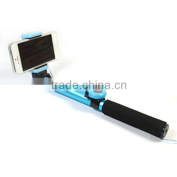 Bright Color Selfie Stick Extendable Bluetooth Monopod Handheld Pole With Remote Shutter for iPhone Samsung Camera