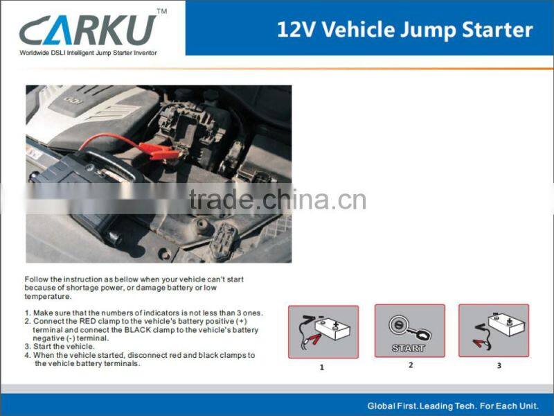 Carku portable jump starter 14000mAh battery jump pack LED light battery multi-function jump starter