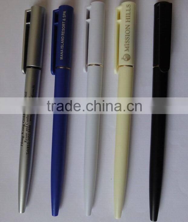 best selling cheap hotel pen, slim ball pen, thin pen