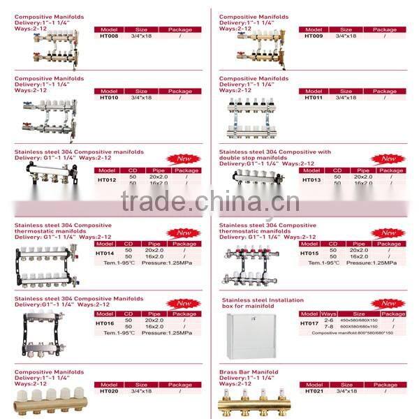 Floor Heating Water Manifold in Family Plumbing System(YZF-L102)