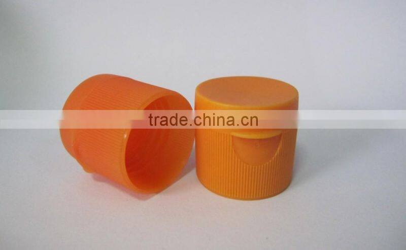 plastic cosmetic flip top cap for cosmetic bottle