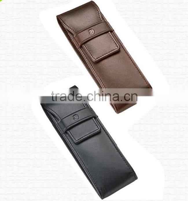 Retro Soft Handmade Leather Pen Case,wholesale pen case