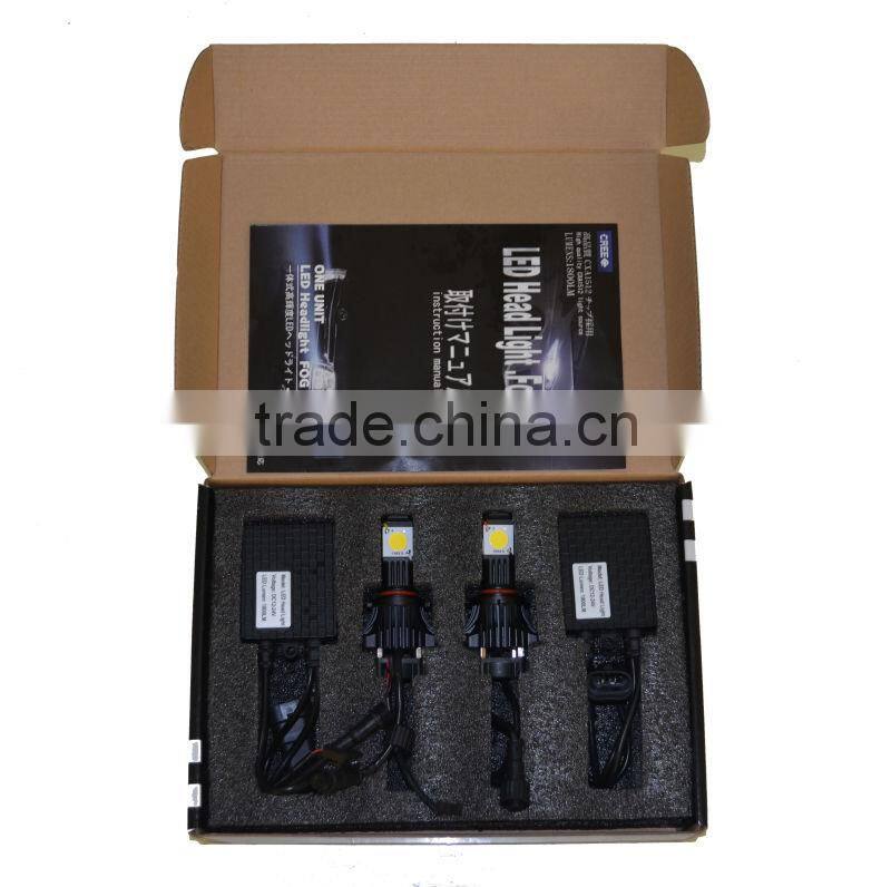 New!! 30w 2000 Lumens Cree H4 /H7/H8/H9/10/H11/9006/9005 car auto head led light
