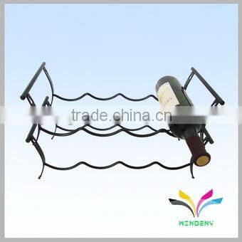 Customized good quality metal wine storage rack glass rack