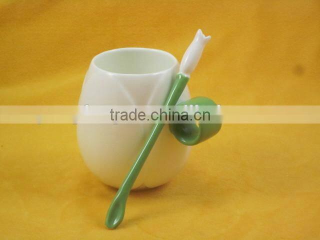YF18680 3D coffee mug with spoon