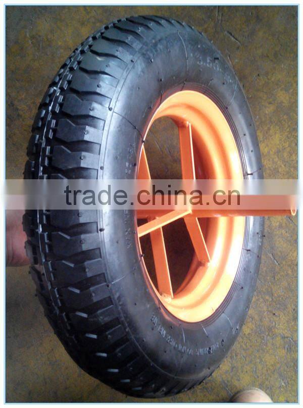 Cheap 14x3.50-8 Wheelbarrow Nylon Inflatable Rubber Tire