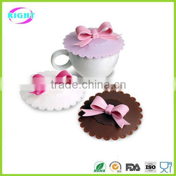 silicone tea cup lid/promotion cup lids